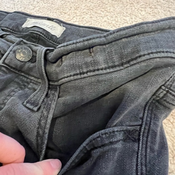 Madewell Women’s Gray 9” Mid Rise Skinny Jeans Size 26 - Picture 5 of 13